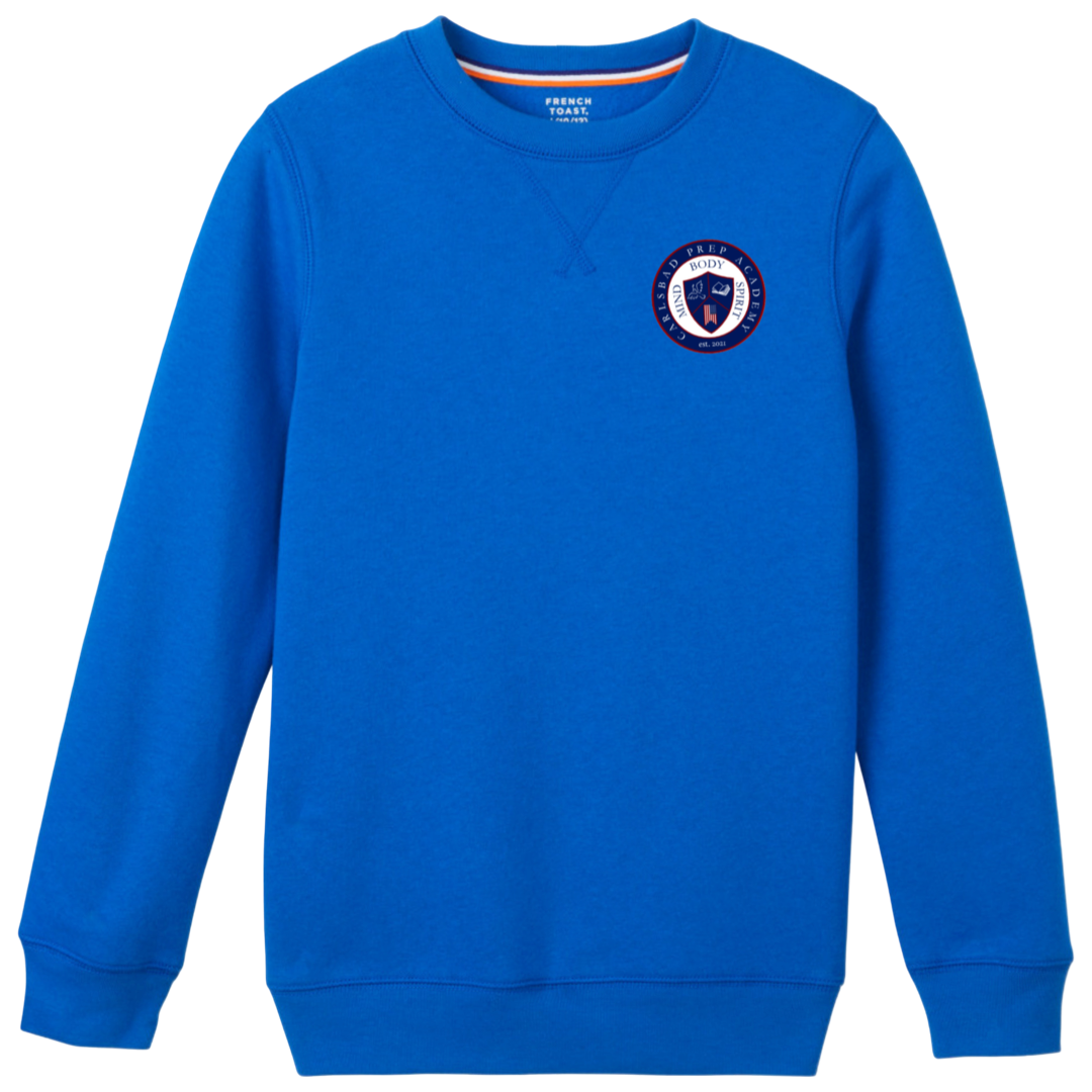 Carlsbad Prep Academy Spirit-Wear - Co-Ed Youth / Adult Crewneck Fleece Sweatshirt