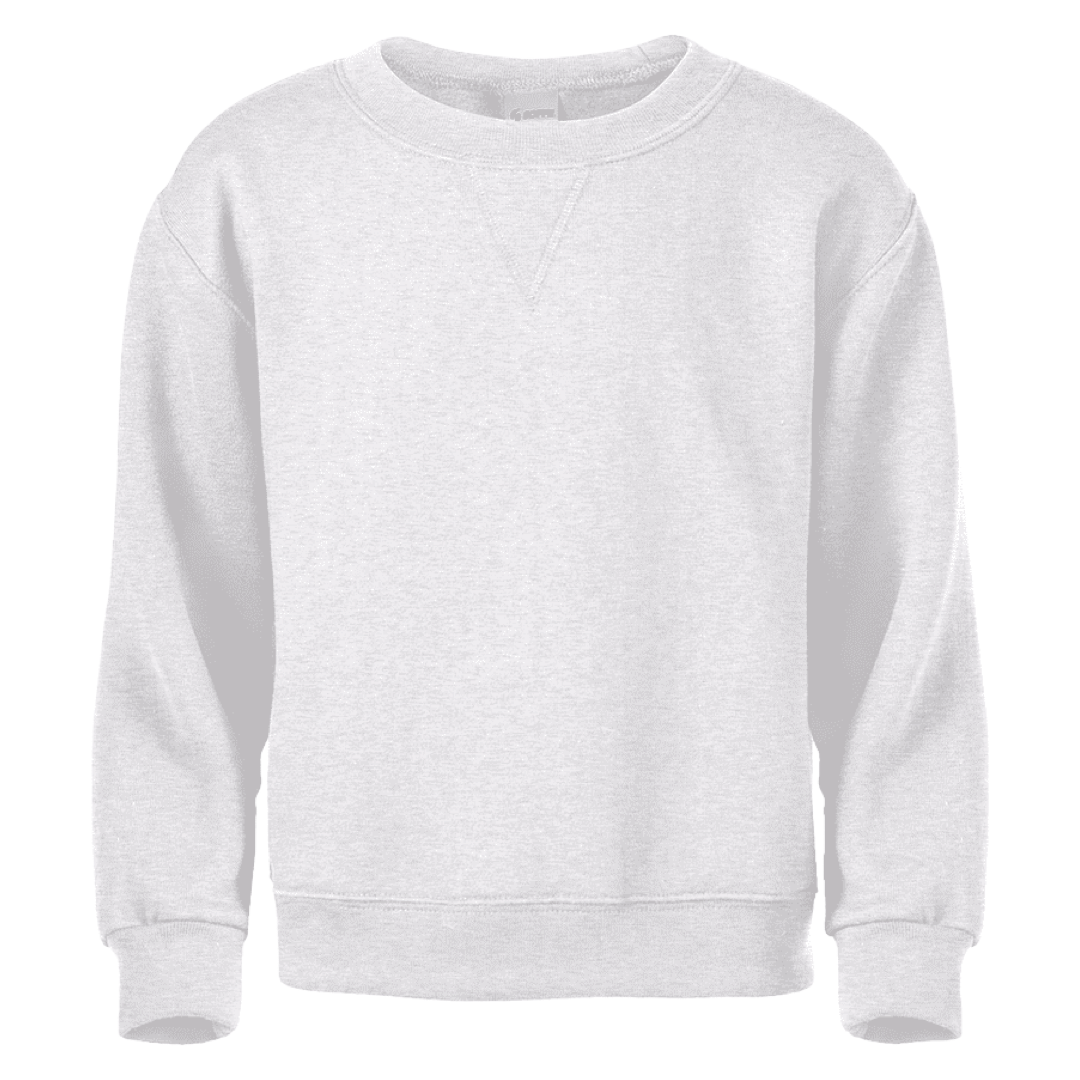 Soffe Unisex Fleece Crew Sweatshirt  - Ash Grey