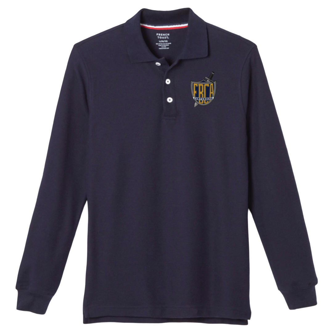 Faith Baptist - Co-Ed Long Sleeve Navy Polo - Kids / Adults