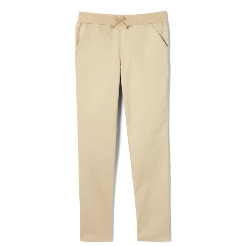 Small Steps Preparatory  - Girl's Stretch Tie Pull-On Pants