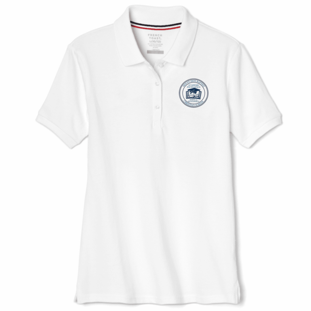 Mount Zion - Young Women's Short Sleeve Stretch Pique Polos