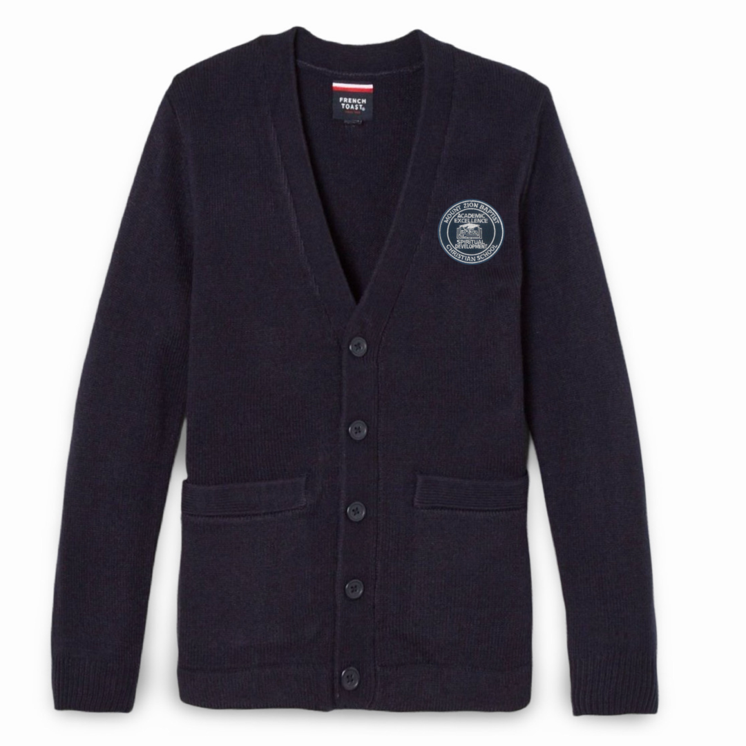 Mount Zion - Co-Ed V-Neck Cardigan Sweater