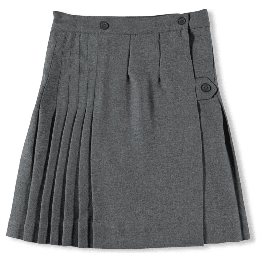 A+ Solid Polyester Kilt Junior&#39;s  - Medium Gray