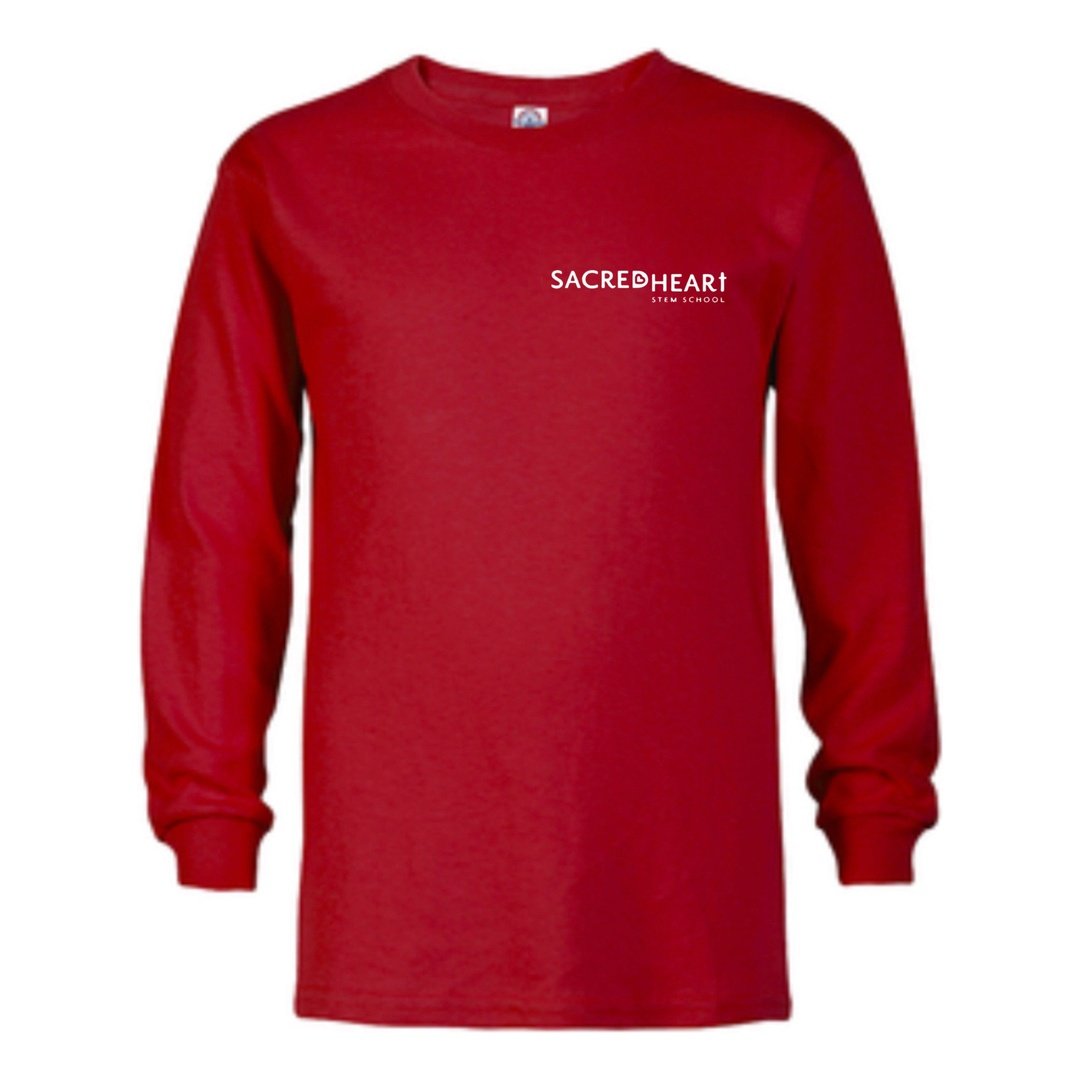 Sacred Heart - Long Sleeve Gym T-Shirt - Adult
