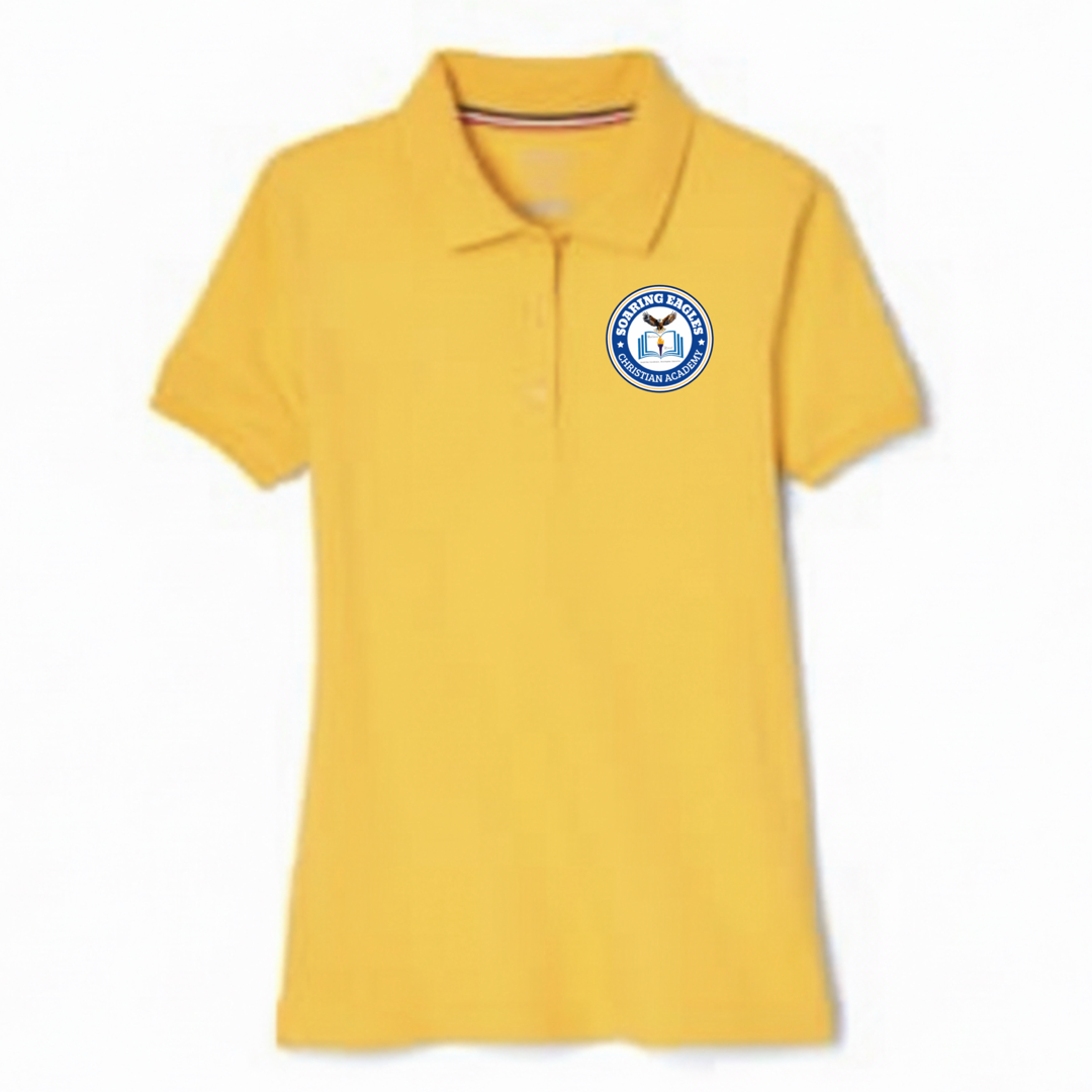 Soaring Eagles Christian Academy - Girl's / Young Women's Short Sleeve Stretch Pique Polo