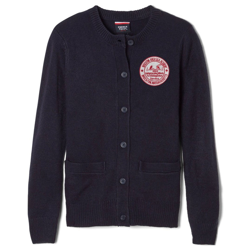 Brockton Area SDA - Girl's Crew Neck Cardigan Sweater