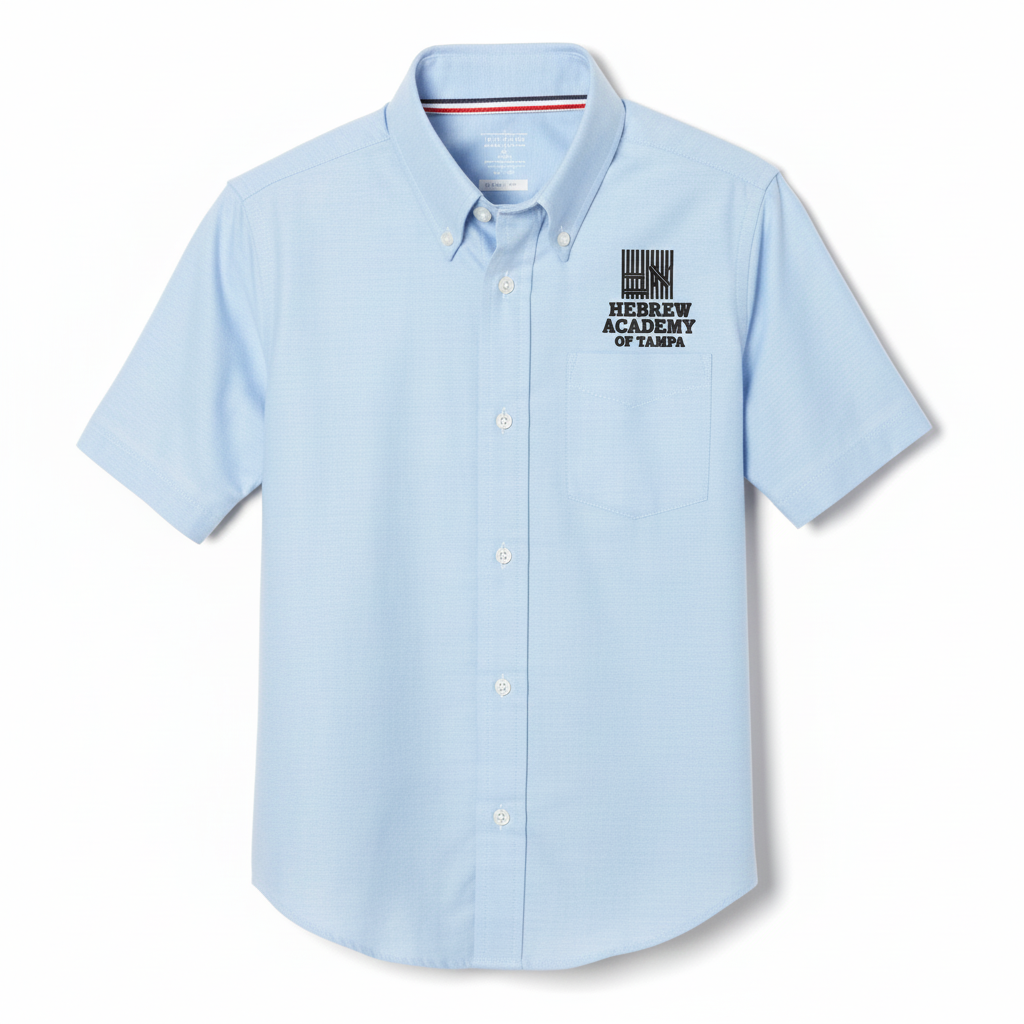 Hebrew Academy of Tampa - Boy's / Young Men's Short Sleeve Oxford Shirt