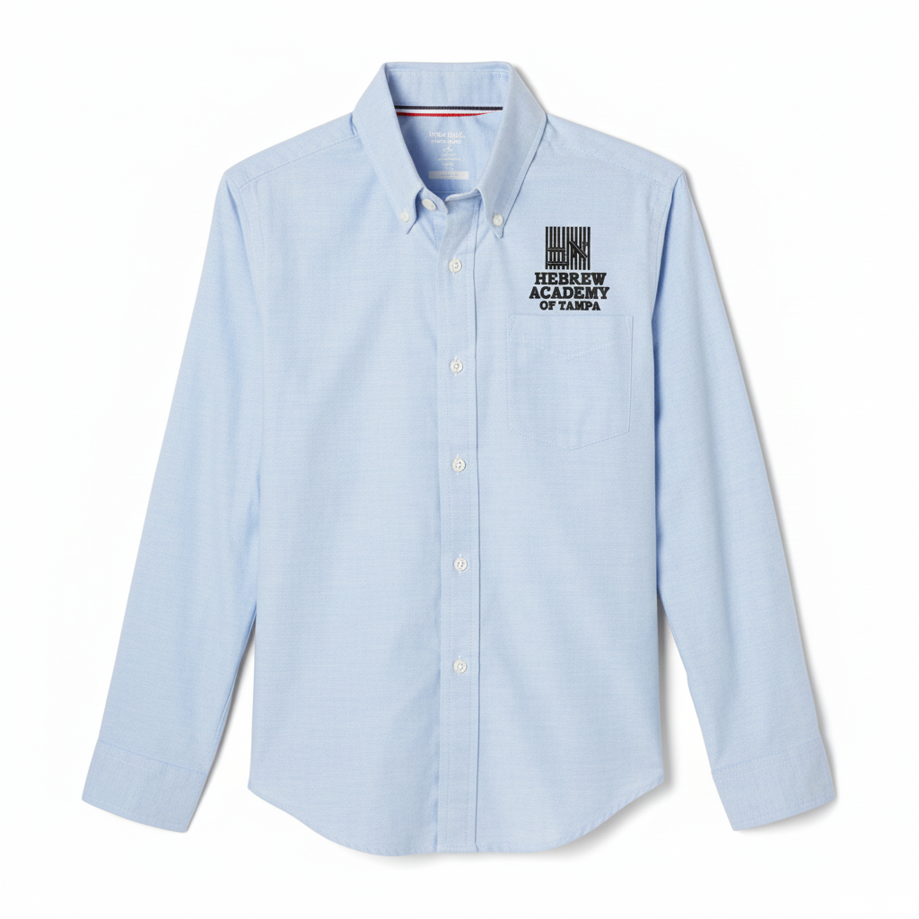 Hebrew Academy of Tampa - Boy's / Young Men's Long Sleeve Oxford Shirt