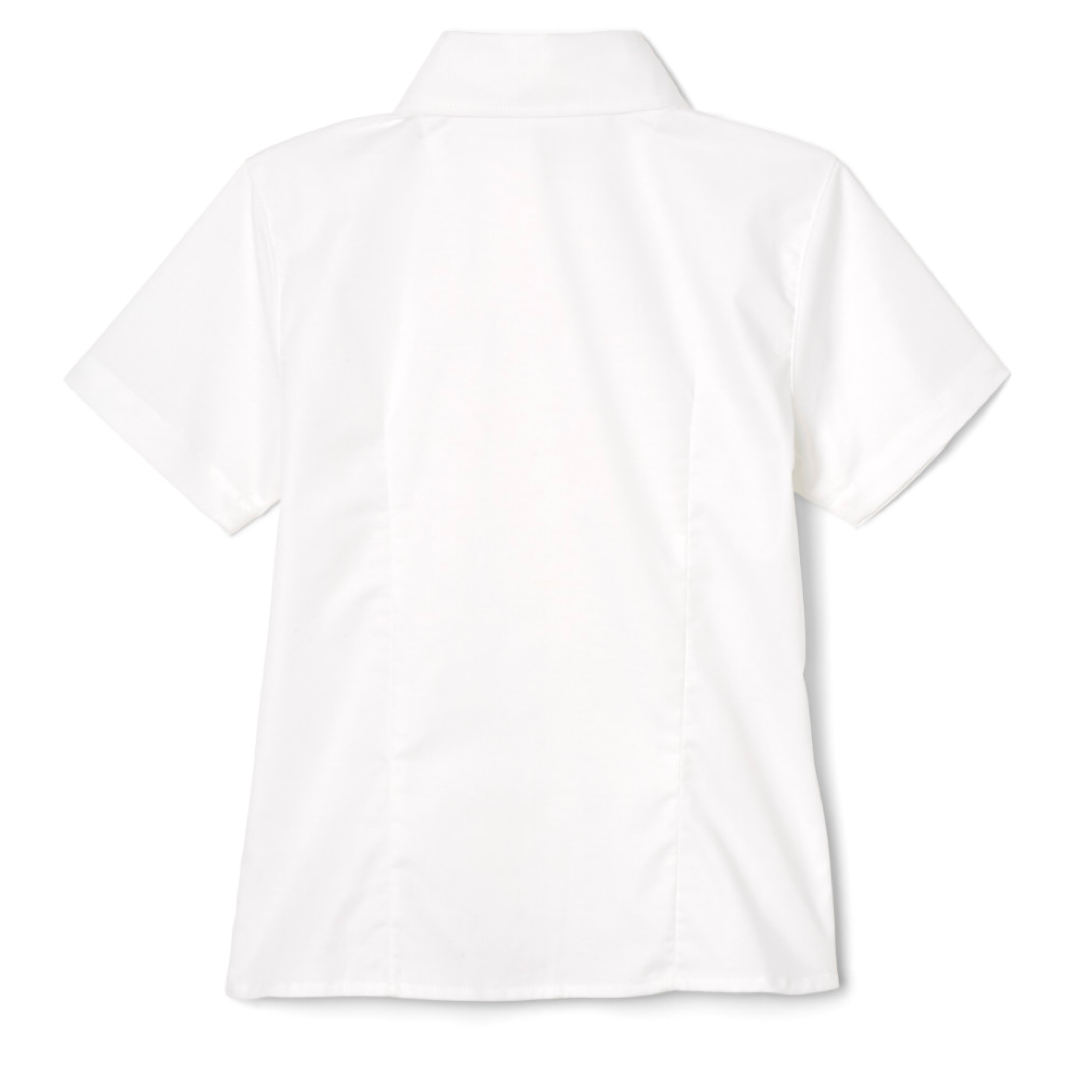 Girl&#39;s Short Sleeve Fitted Oxford Shirt