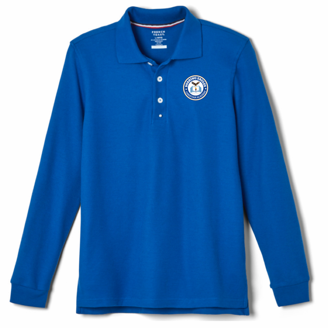 Soaring Eagles Christian Academy - Co-Ed Long Sleeve Polo - Youth / Adult