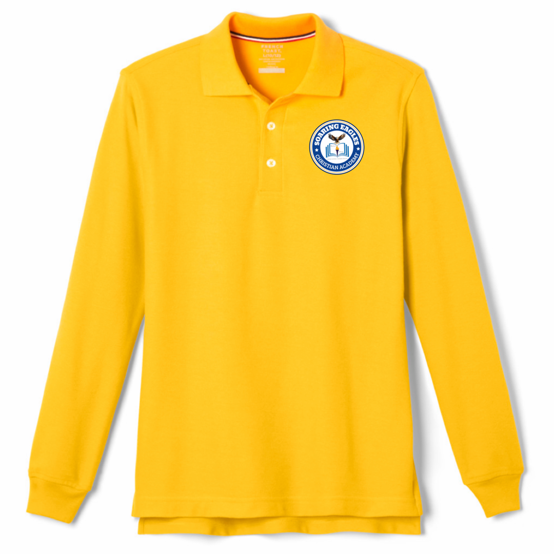 Soaring Eagles Christian Academy - Co-Ed Long Sleeve Polo - Youth / Adult