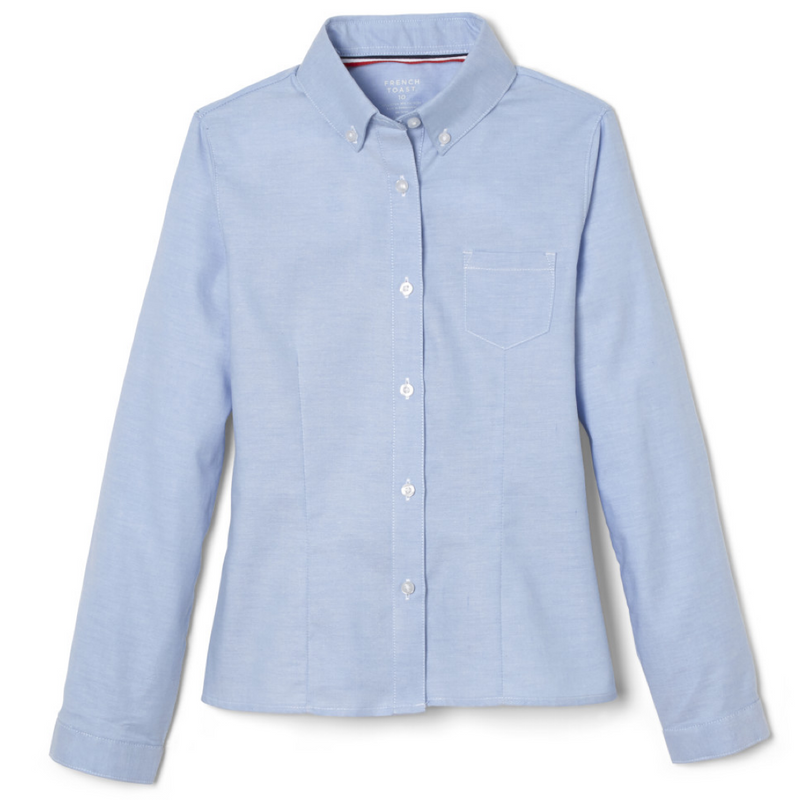 Soaring Eagles Christian Academy  - Girl's / Women's Long Sleeve Fitted Oxford Shirt - Gr 5 & 6