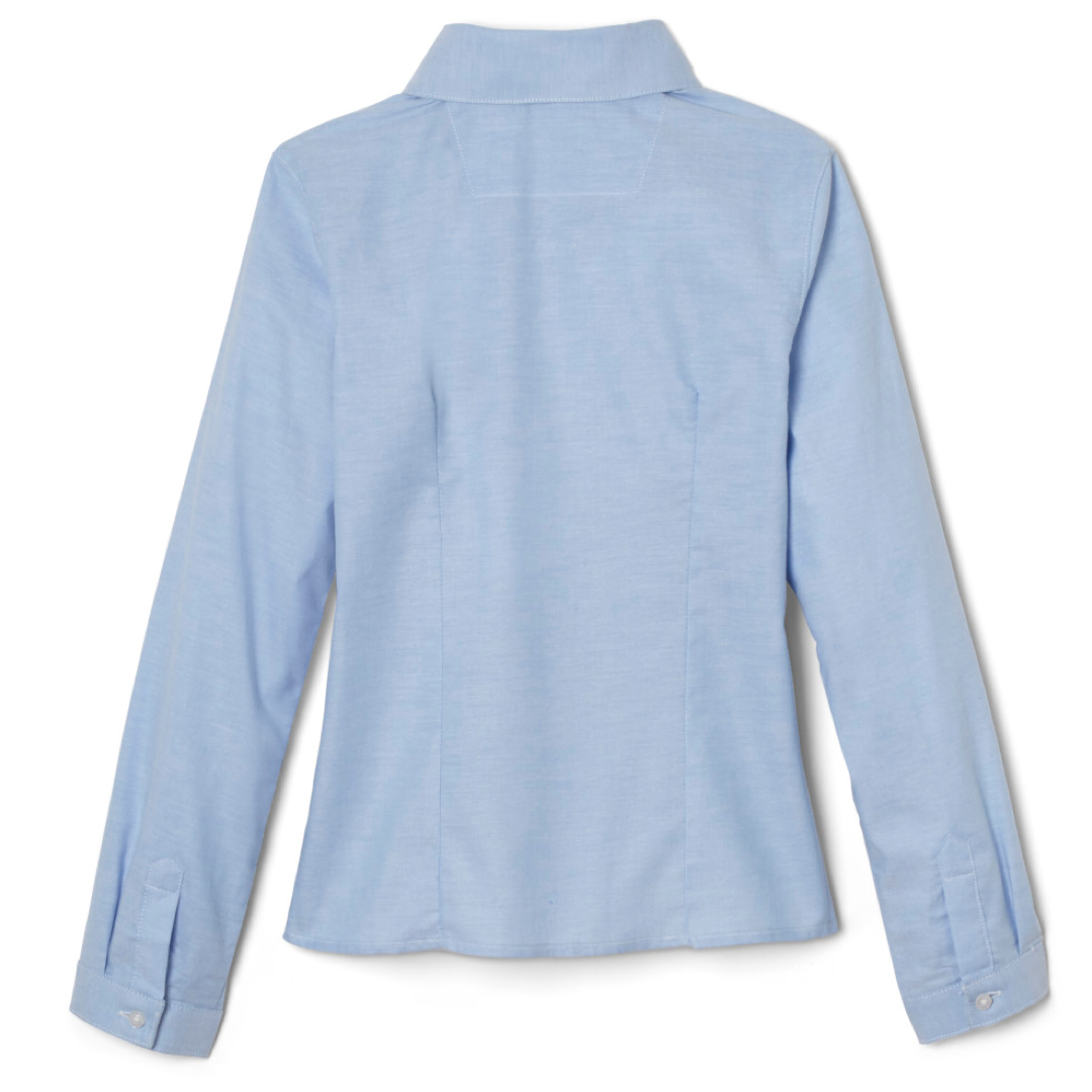 Soaring Eagles Christian Academy  - Girl's / Women's Long Sleeve Fitted Oxford Shirt - Gr 5 &amp; 6