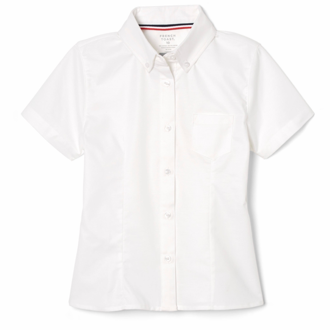 Soaring Eagles Christian Academy - Girl's / Young Women's Short Sleeve Oxford Shirt -GR. 5 &amp; 6