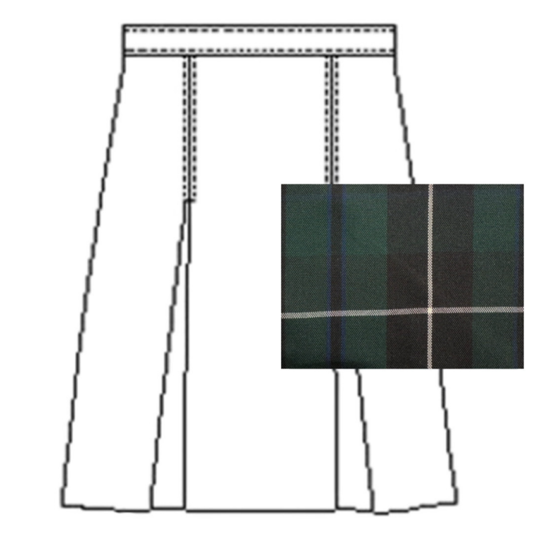 Holy Family Catholic School - A+ Plaid Poly Box Pleat Skirt - Plus Size  - P90