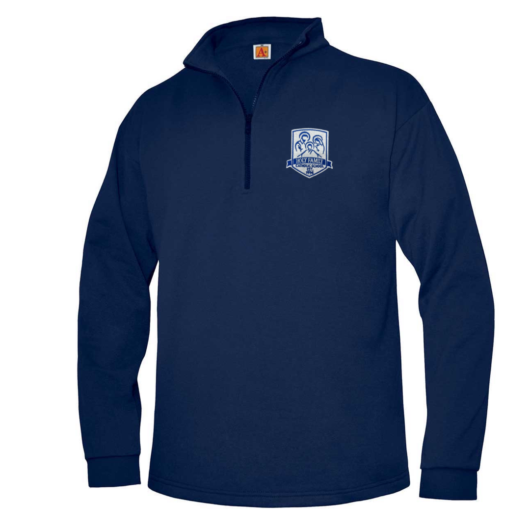 Holy Family Catholic School  - Navy Quarter Zip Sweatshirt - Kids / Adults