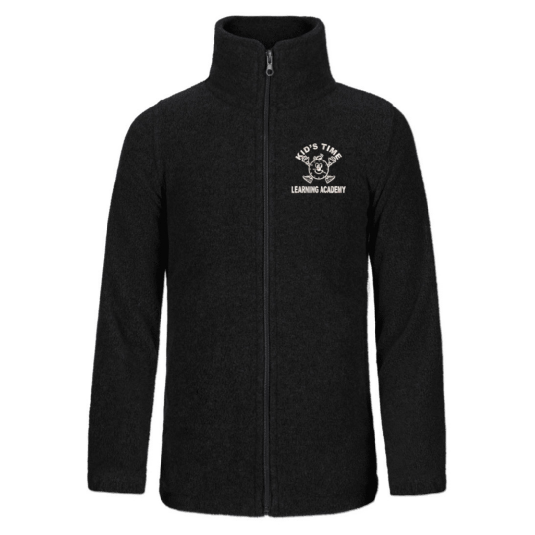 Kids Time Learning  Academy - Black Polar Fleece Jacket - Adult