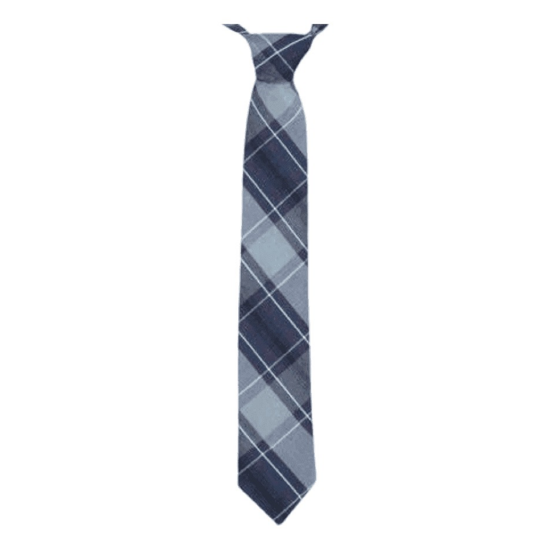 Jackson Walnut Park - Boy&#39;s Plaid 82 - Pre-Tied Tie w/ Neck Strap