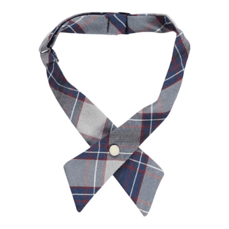 Girls Plaid Crossover Tie - One Size