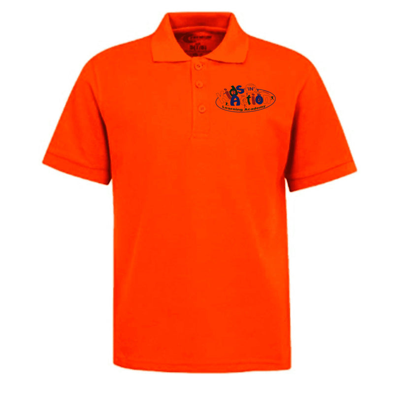 Kids In Action - Premium Orange Short Sleeve Polo - Kids