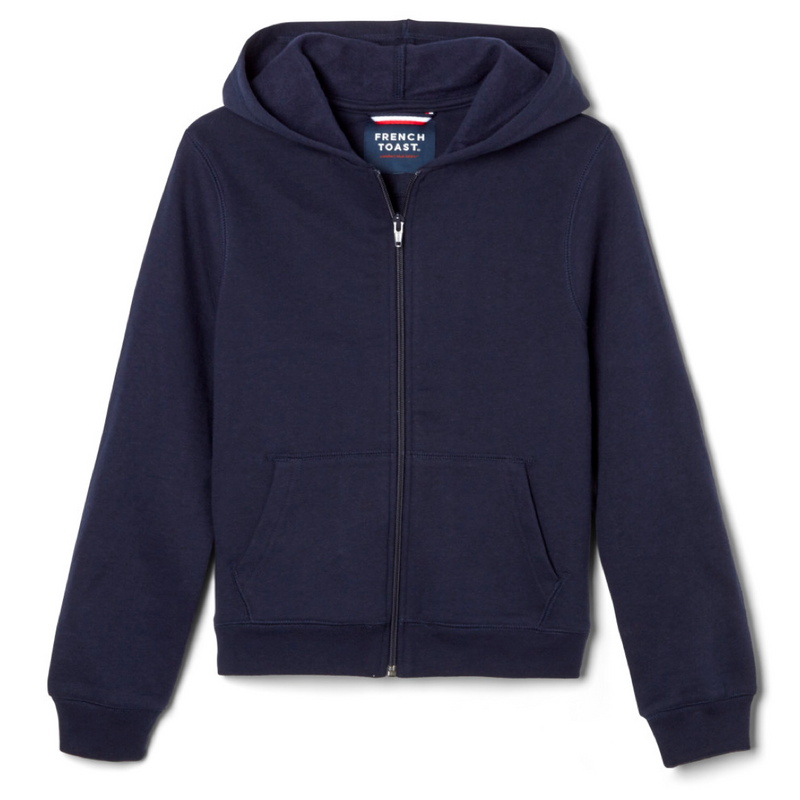 French Toast - Adult Co-Ed Fleece Full Zip Hooded Sweatshirt