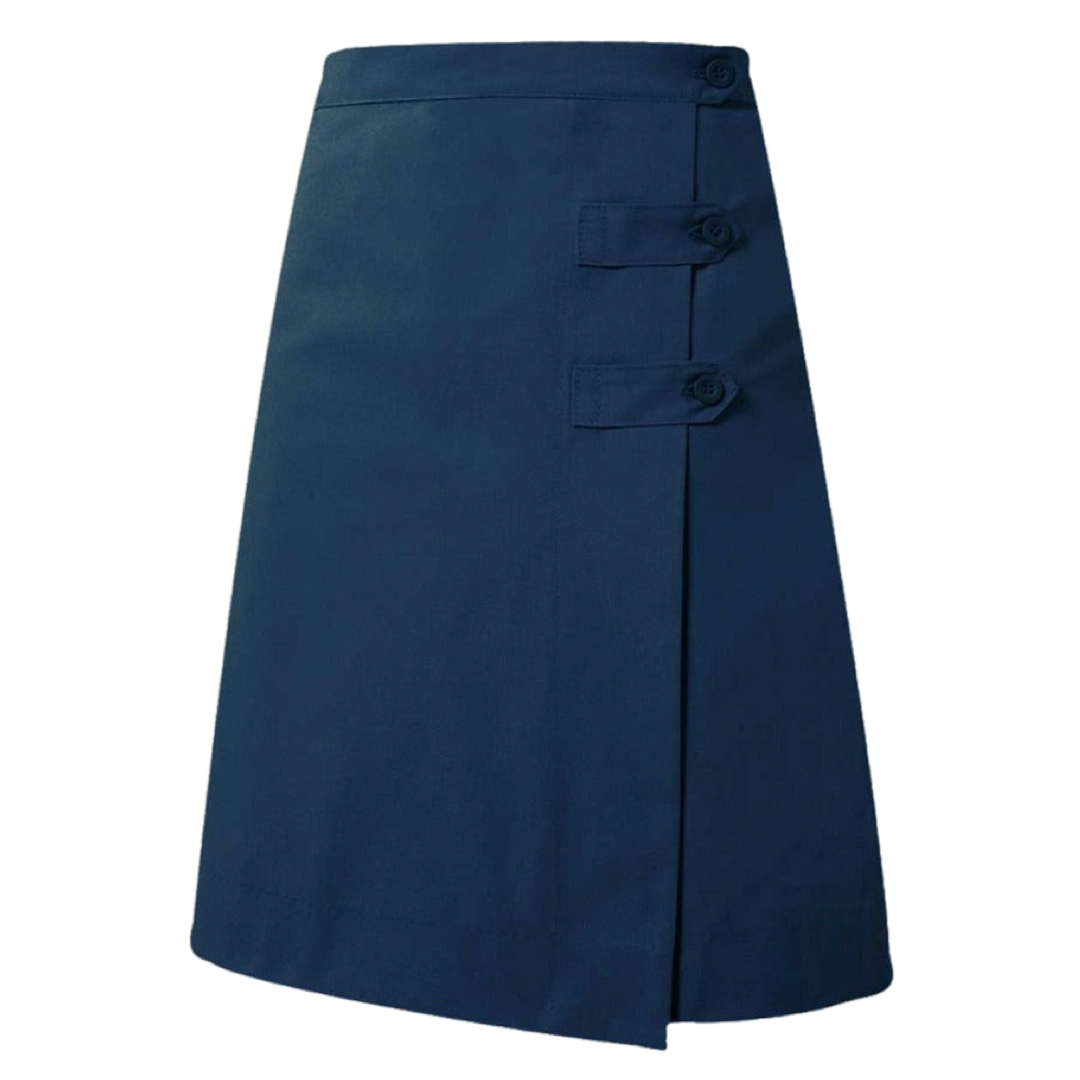 A+ Navy Long Skort - Girls