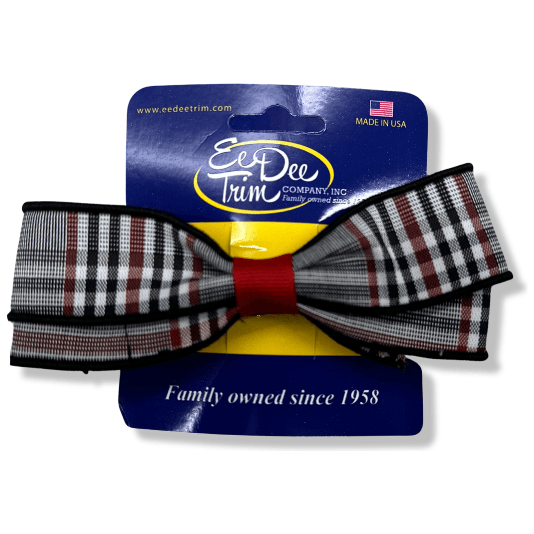 5&quot; Large Basic Bow  - Plaid P08G