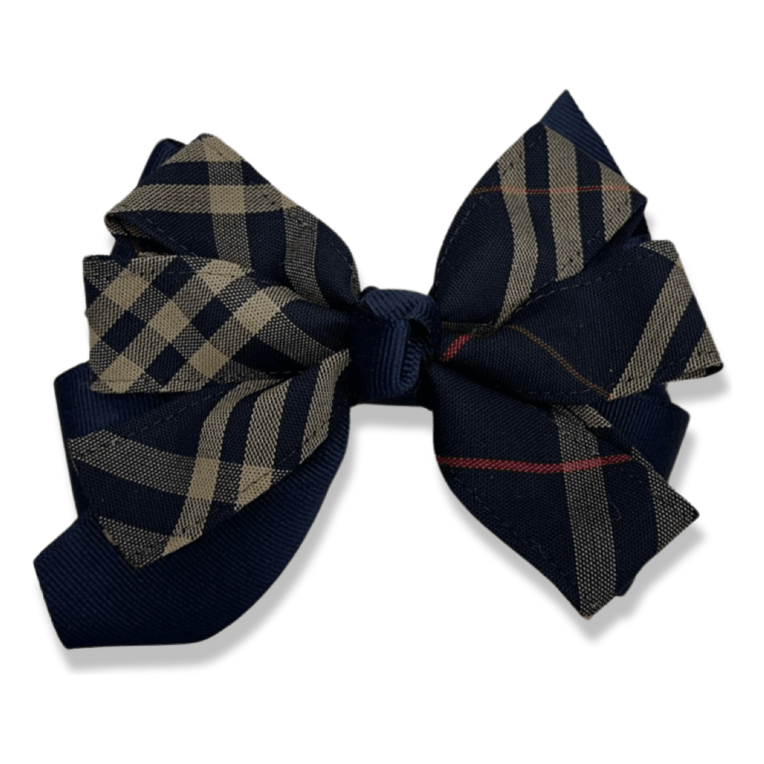 Large Pinwheel Bow - Plaid P1C