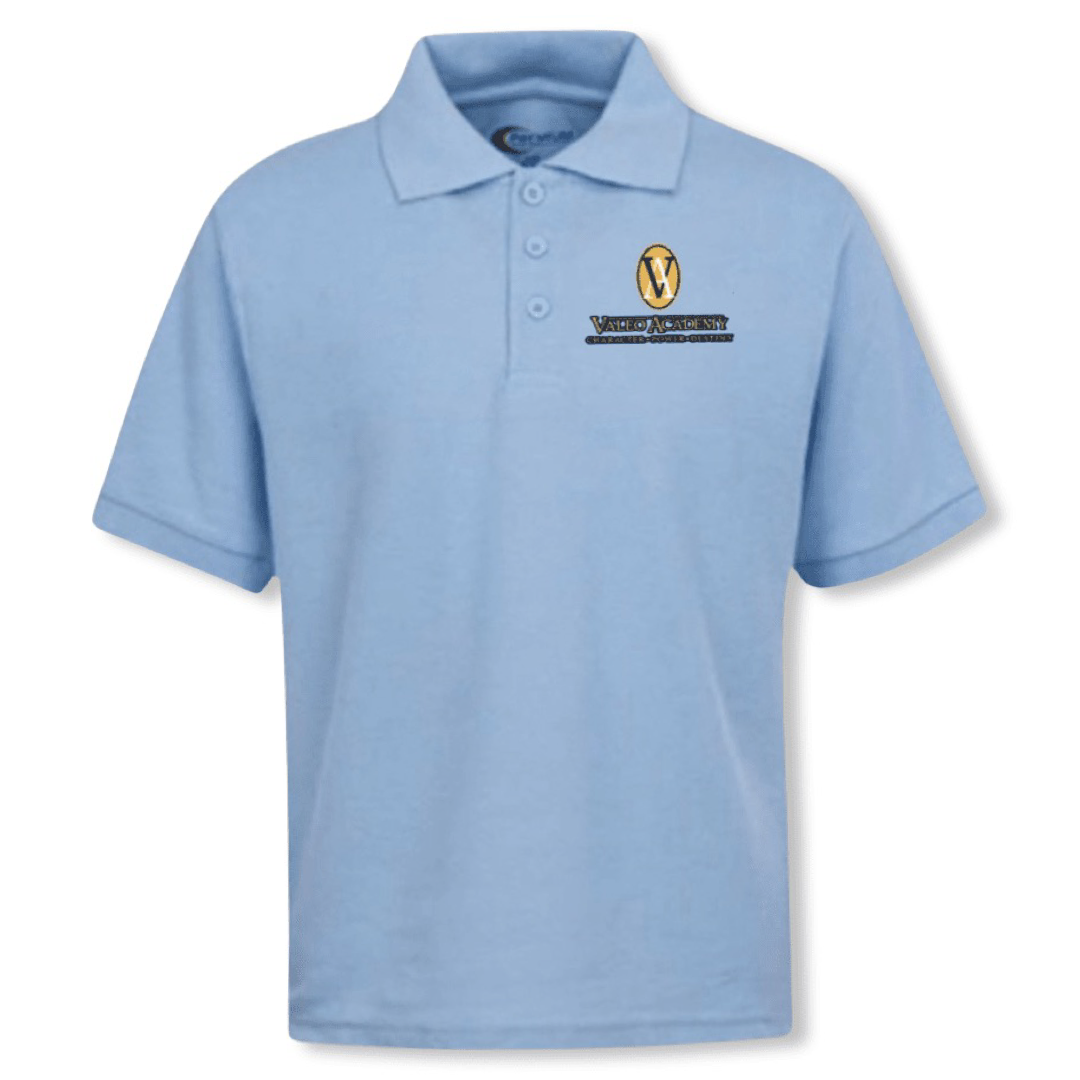 Valeo Academy  - Co-Ed Youth / Adult Short Sleeve Polos