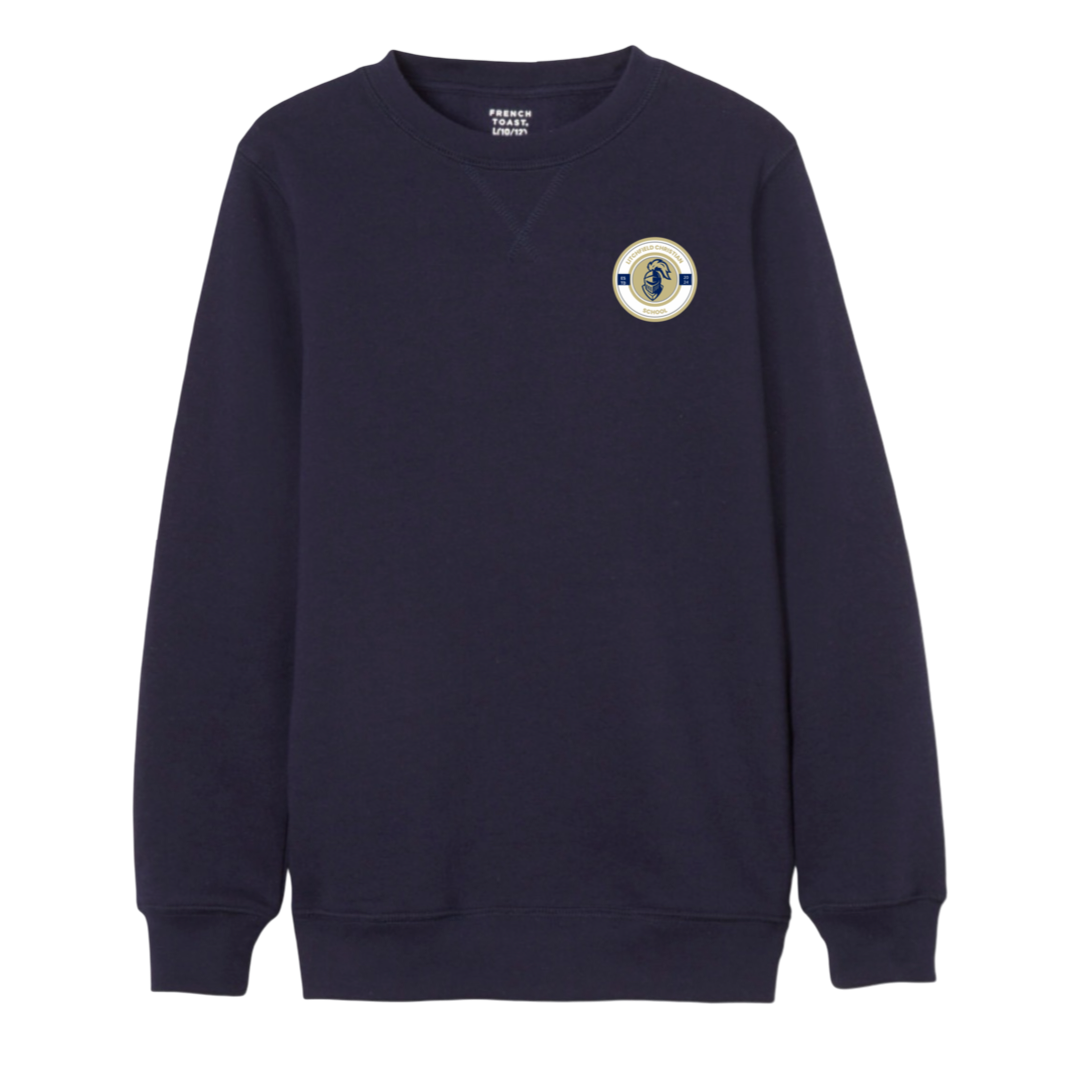 Litchfield Christian School - Co-Ed Youth / Adult Fleece Crewneck Sweatshirt - Grades 9 -12th ONLY