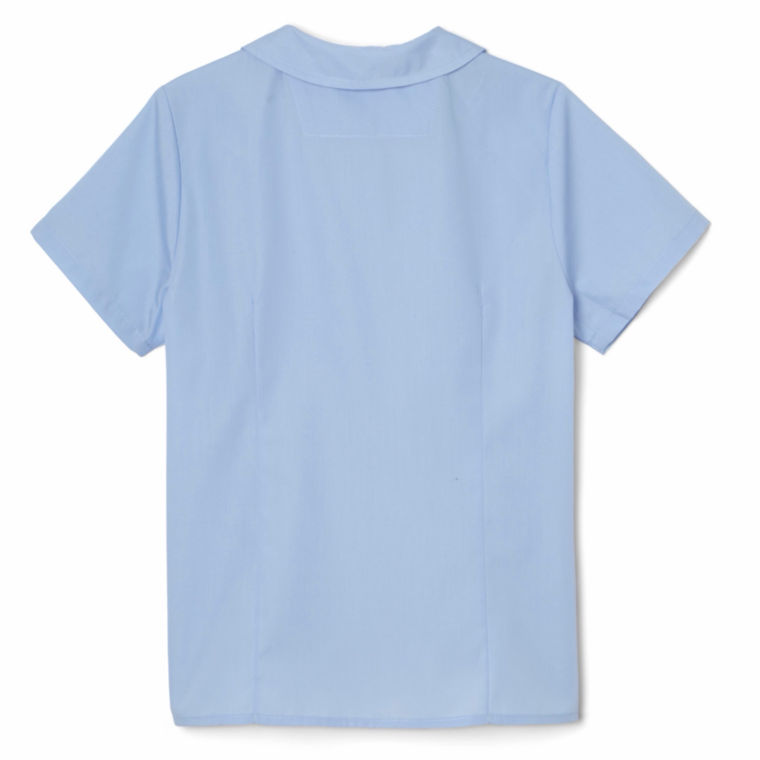 Litchfield Christian School  - Girl's Short Sleeve Peter Pan Blouse - No Logo