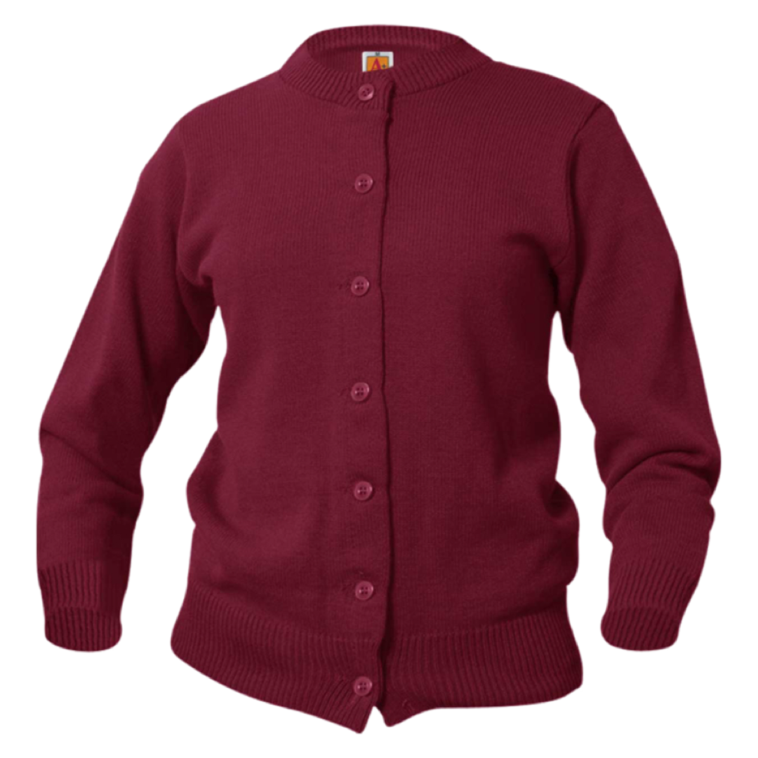 A+ - Girl&#39;s Crew Neck Cardigan