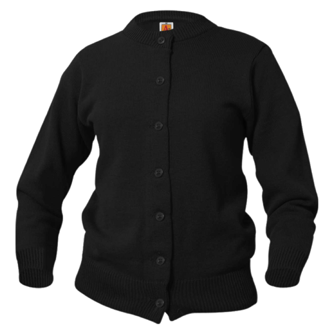 A+ - Girl&#39;s Crew Neck Cardigan