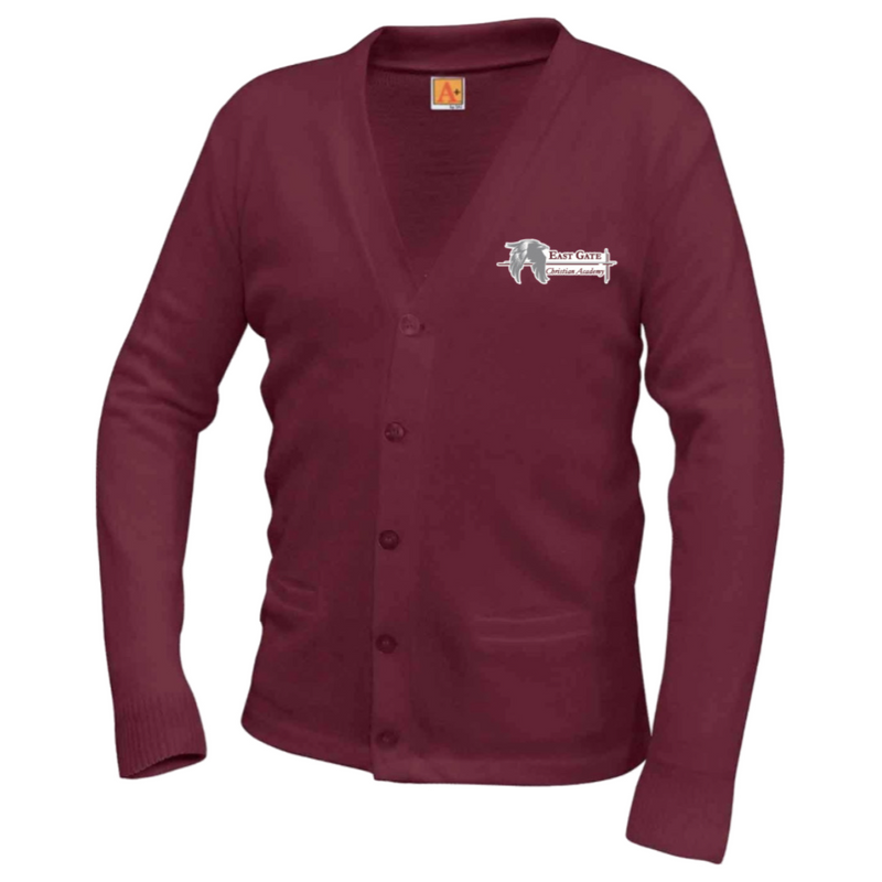 East Gate Christian Academy - Boy's A+ V-Neck Cardigan - Kids