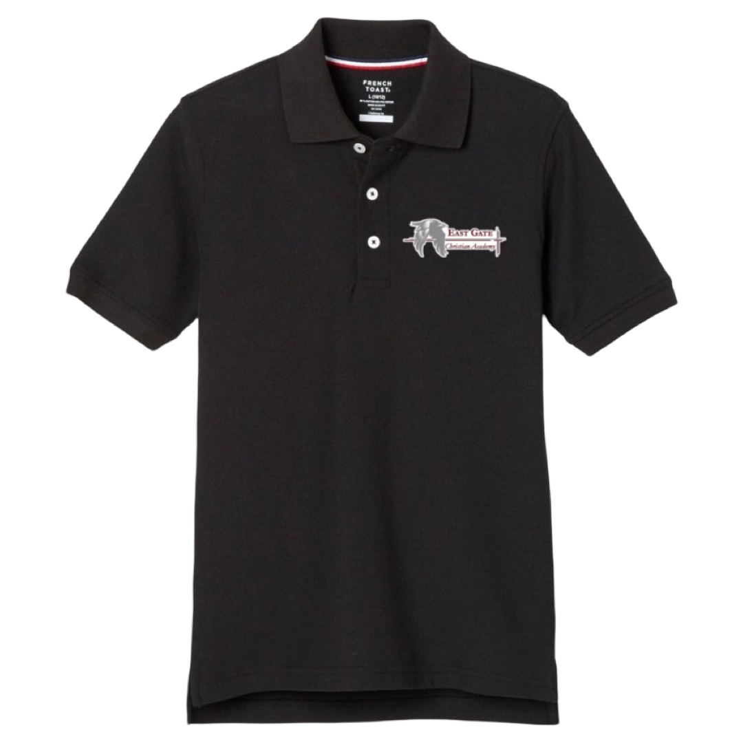East Gate Christian Academy -  Co-Ed Short Sleeve Polo Shirt - Adults
