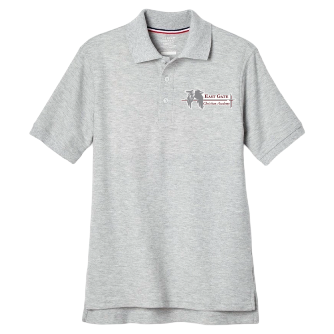 East Gate Christian Academy - Short Sleeve Polo - Husky Kids