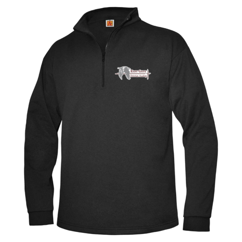 East Gate Christian Academy - Co-Ed Quarter Zip Mock Sweatshirt - Kids