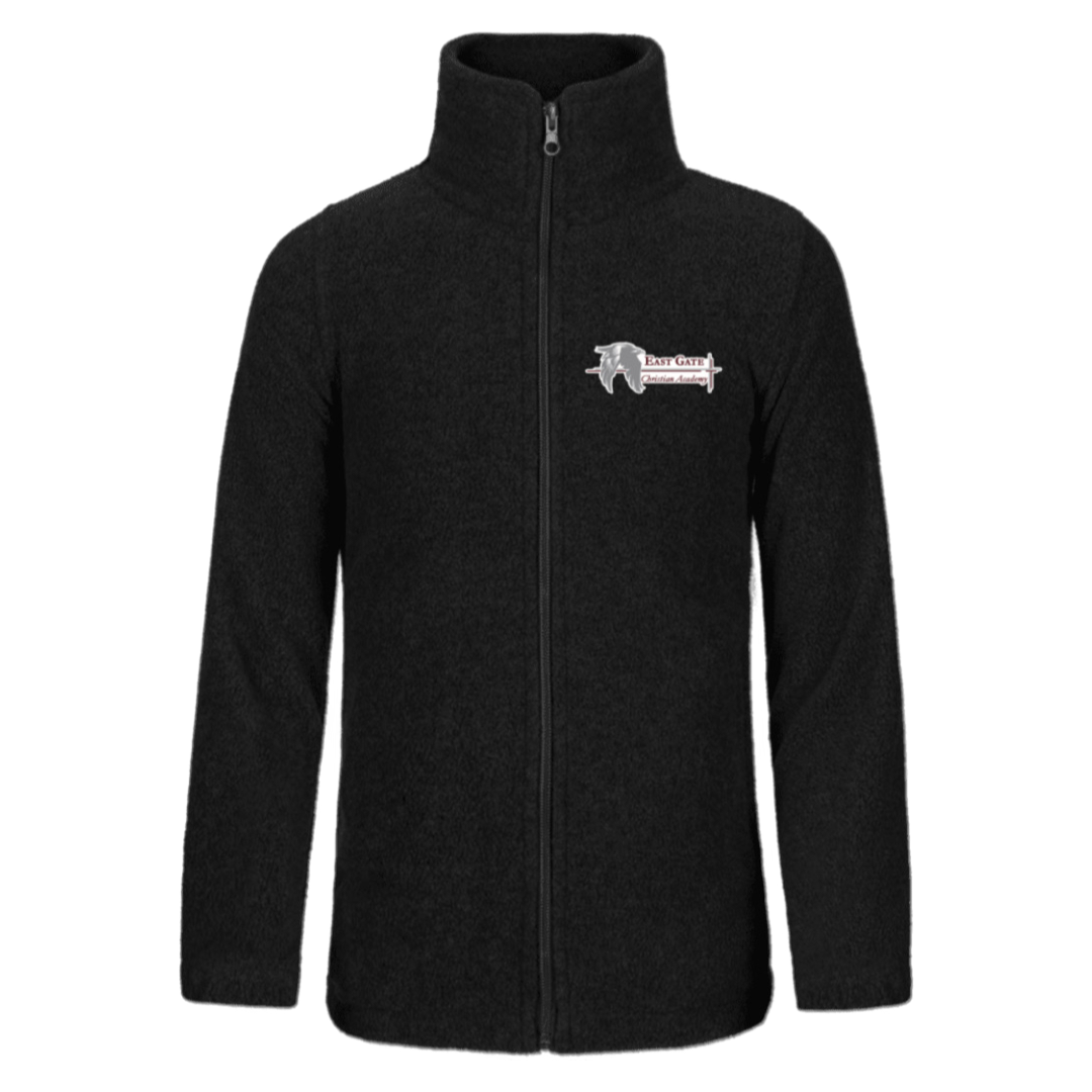 East Gate Christian Academy  - Co-Ed  Black Polar Fleece Jacket - Adult