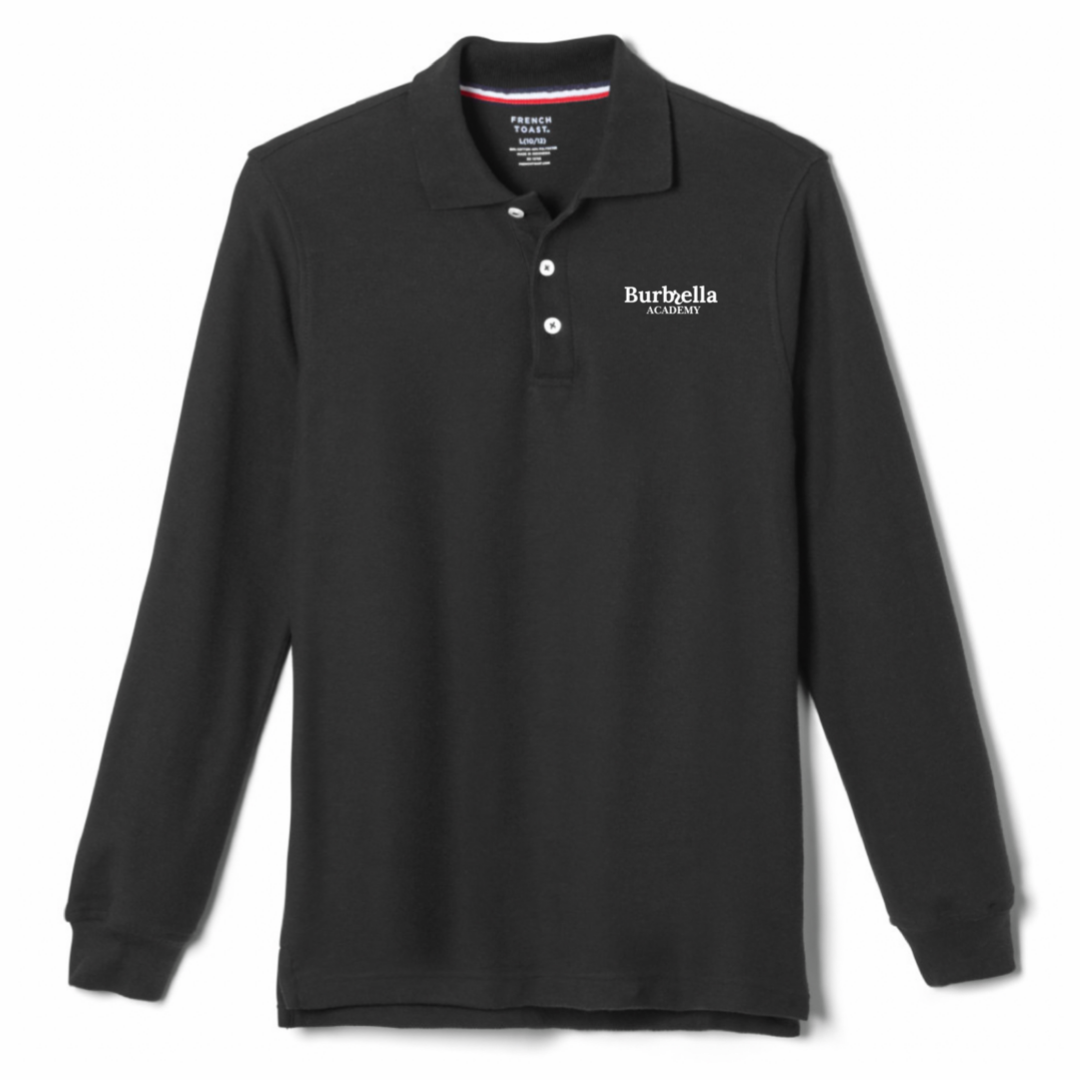 Burbrella Academy  - Youth / Adult  Co-Ed Long Sleeve Pique Polos