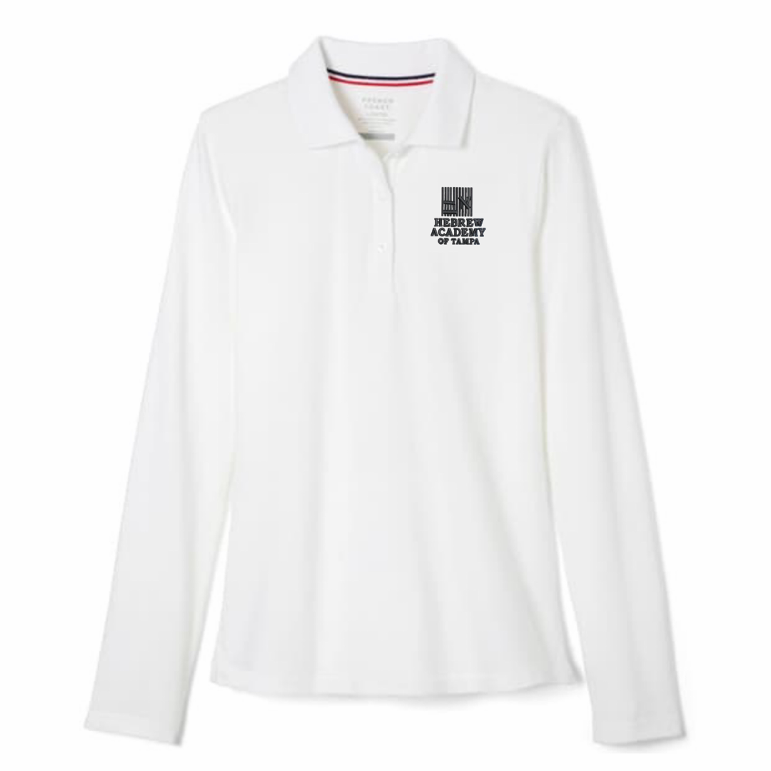 Hebrew Academy of Tampa - Girl's / Young Women's Long Sleeve Stretch Piqué Polo