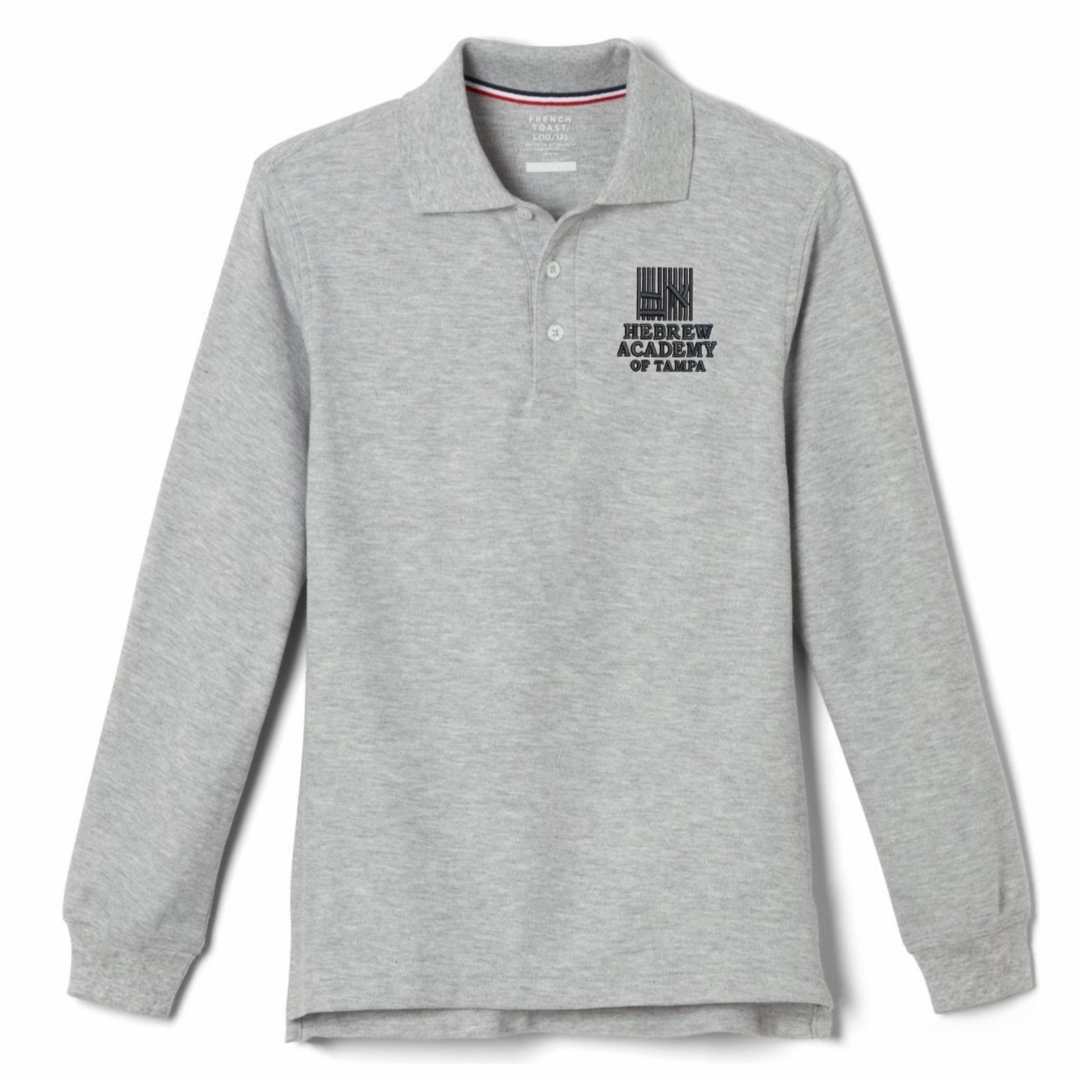 Hebrew Academy of Tampa - Co-Ed  Long Sleeve Pique Polo - Kids