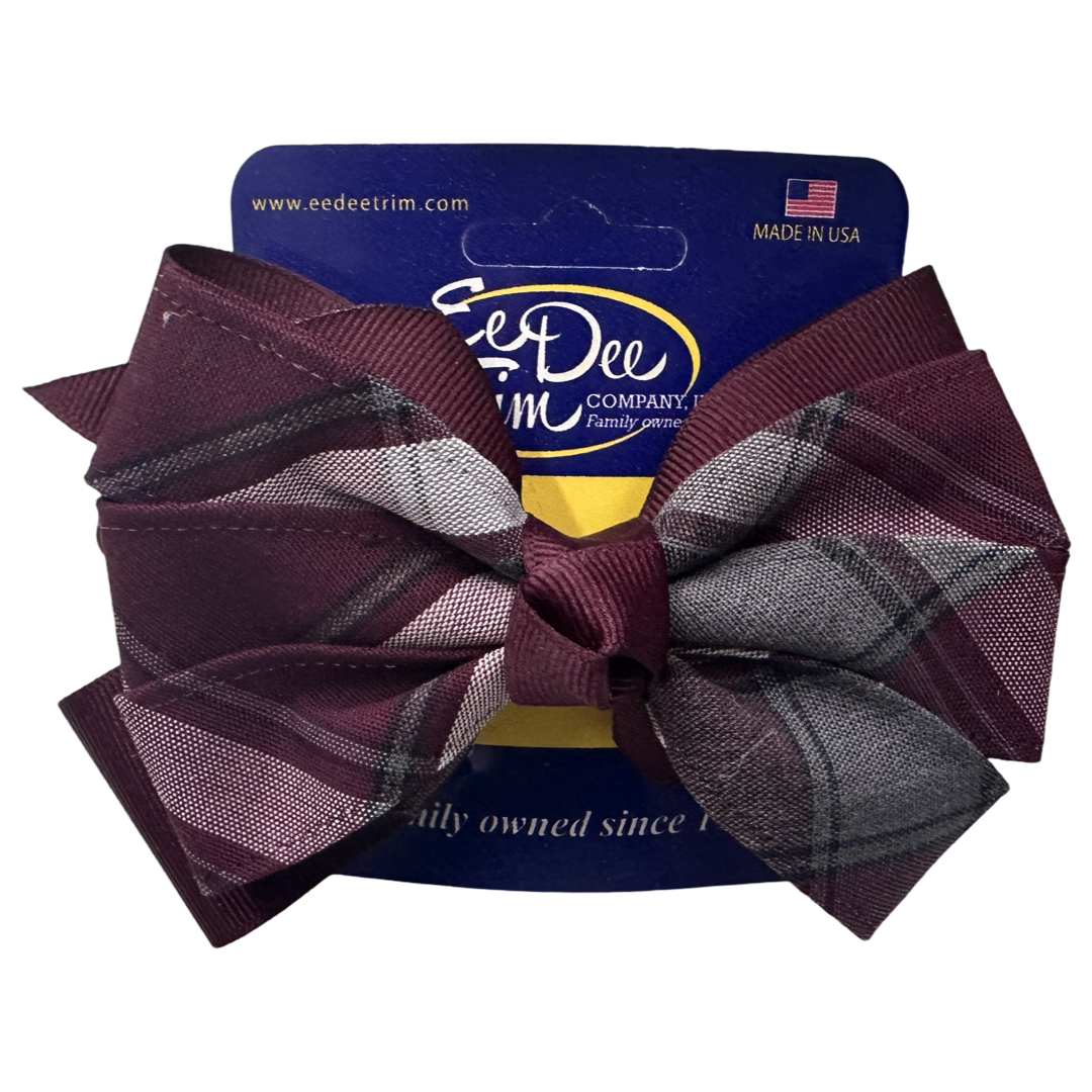 Large Pinwheel Bow - Plaid P54
