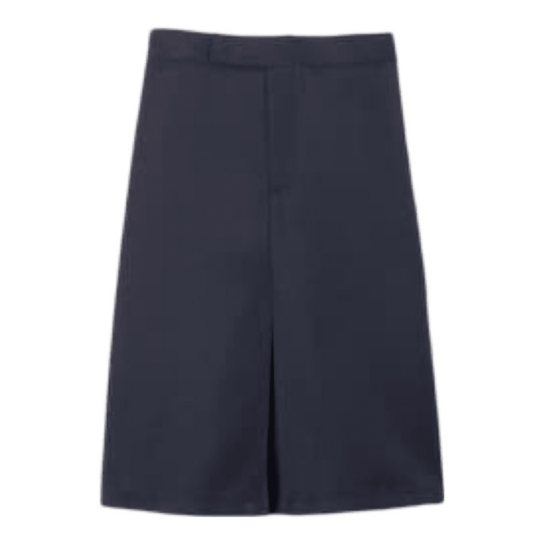 French Toast - Below The Knee Kick Pleat Skirt