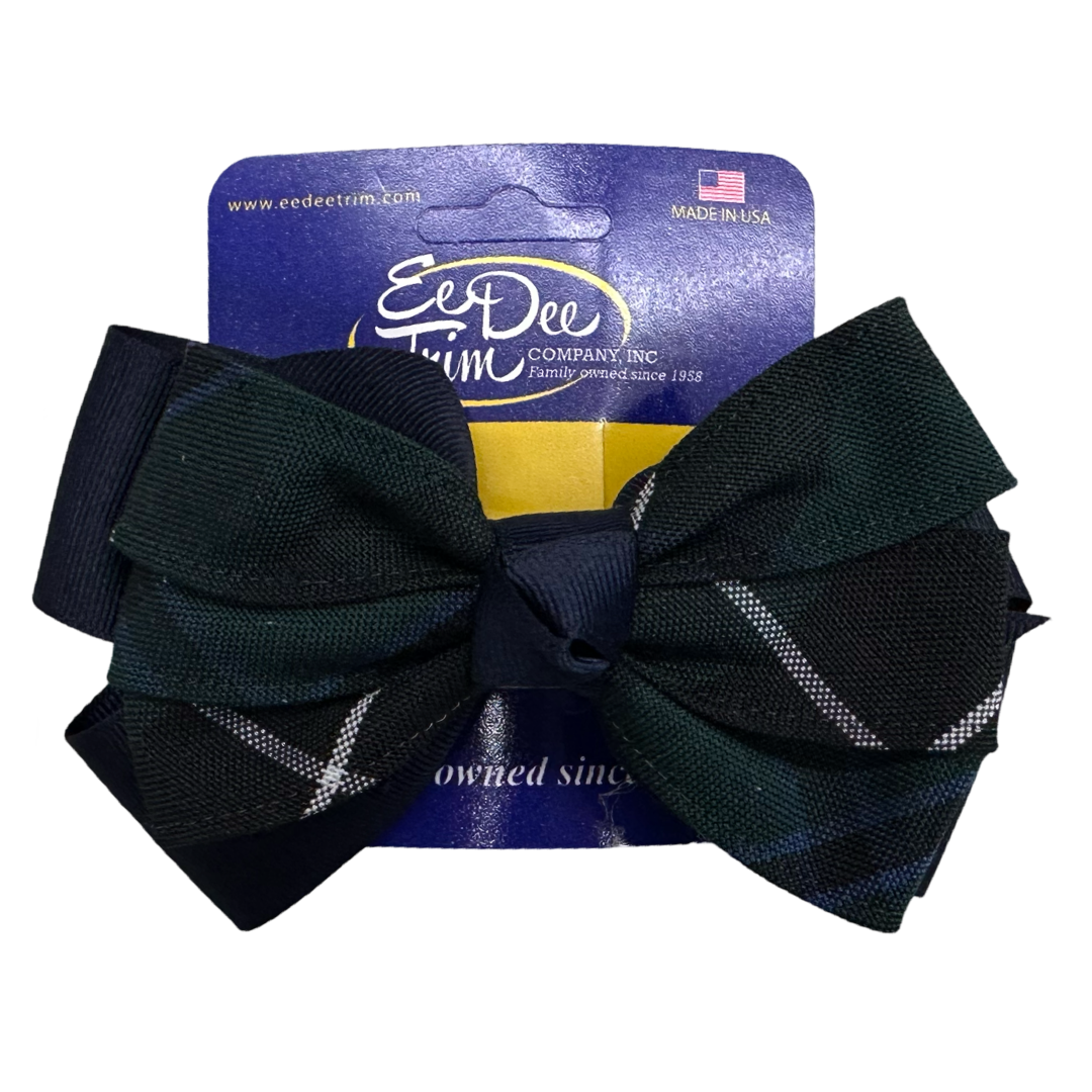 Large Pinwheel Bow - Plaid P90