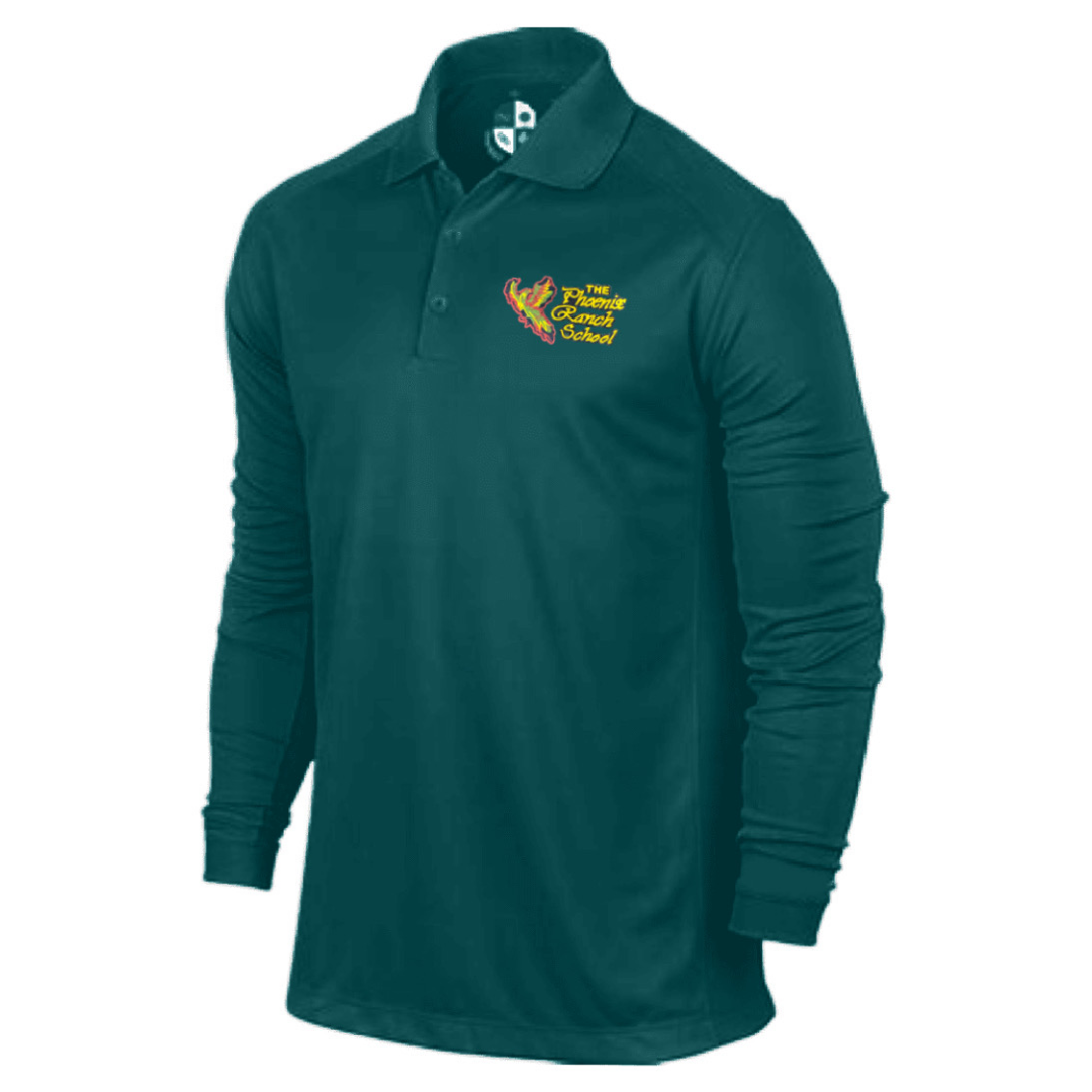 Phoenix Ranch School  -  Co-Ed Adult Long Sleeve Performance Polo