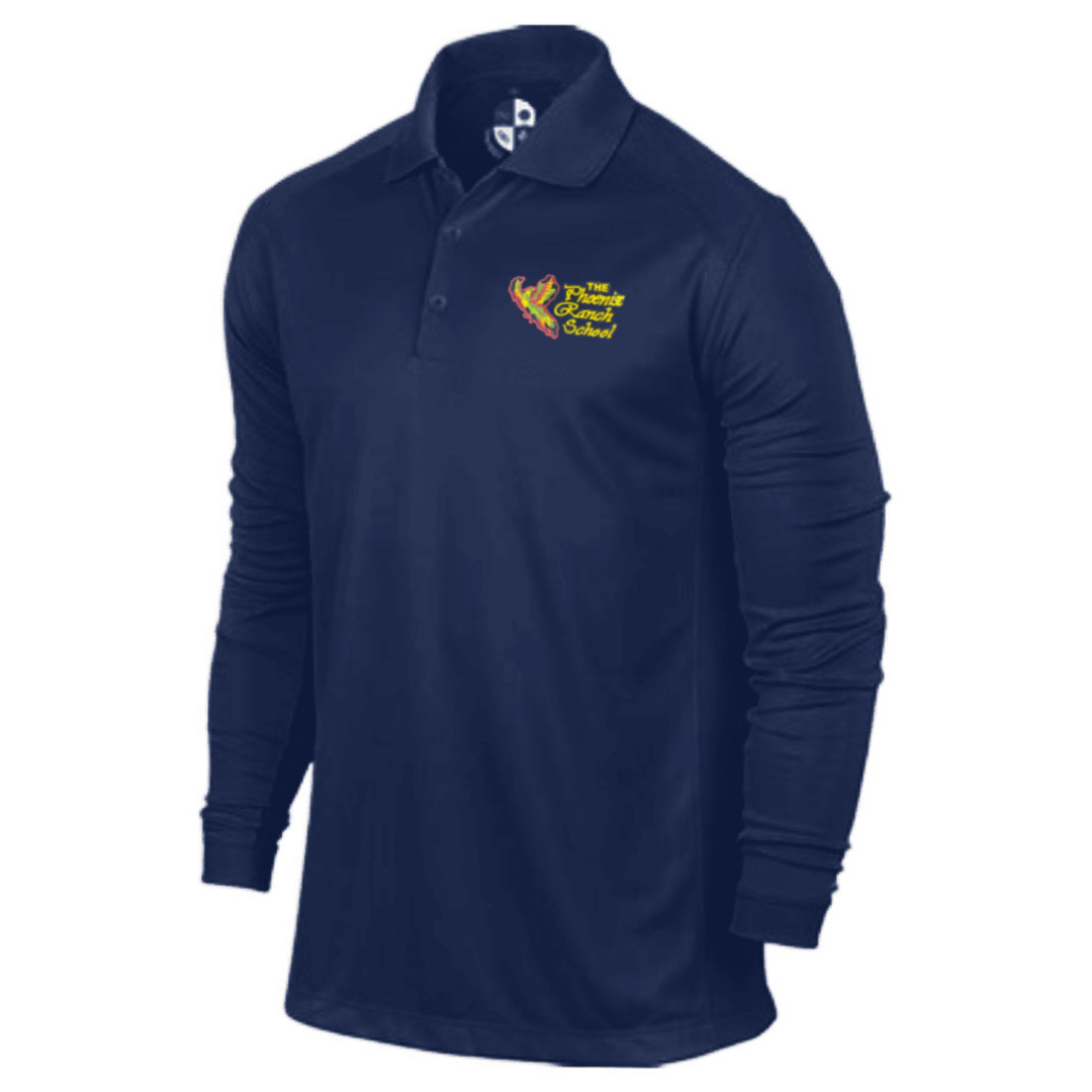 Phoenix Ranch School  -  Co-Ed Adult Long Sleeve Performance Polo