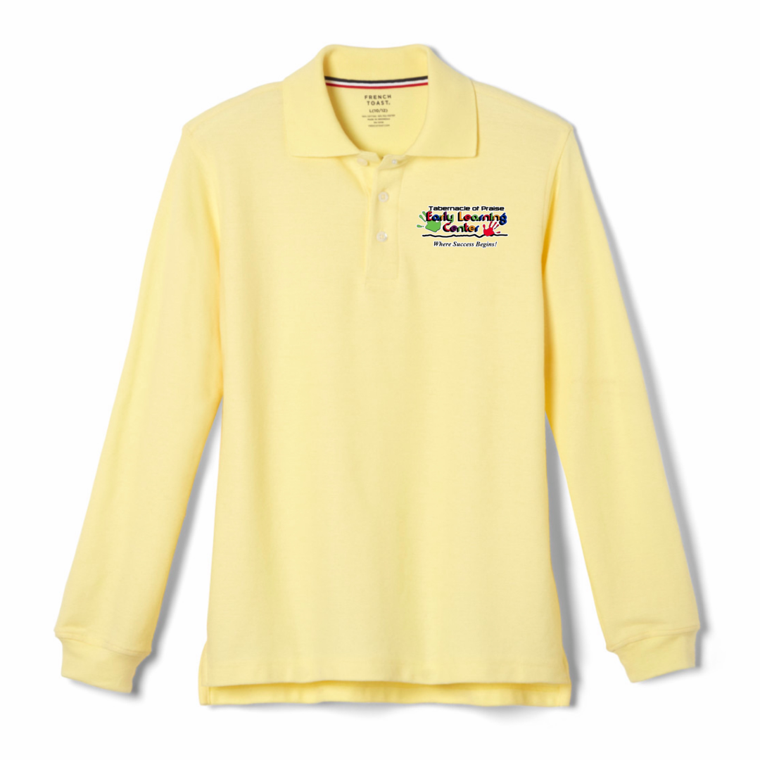 TOP Early Learning Center  -  Co-Ed Youth Long Sleeve Pique Polo