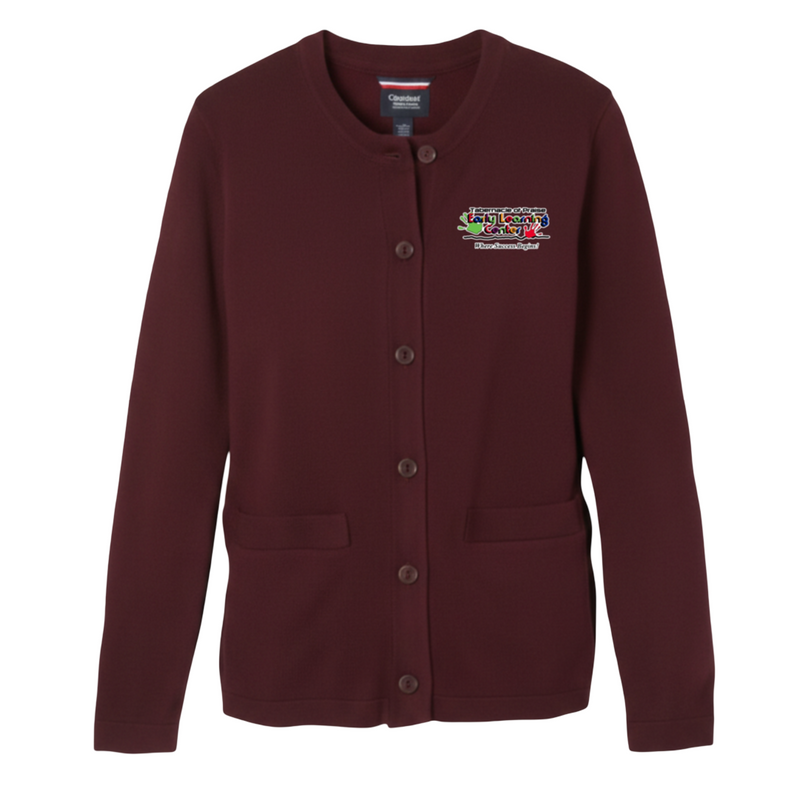 Tabernacle Early Learning Center - Girls Anti-Pill Crewneck Cardigan