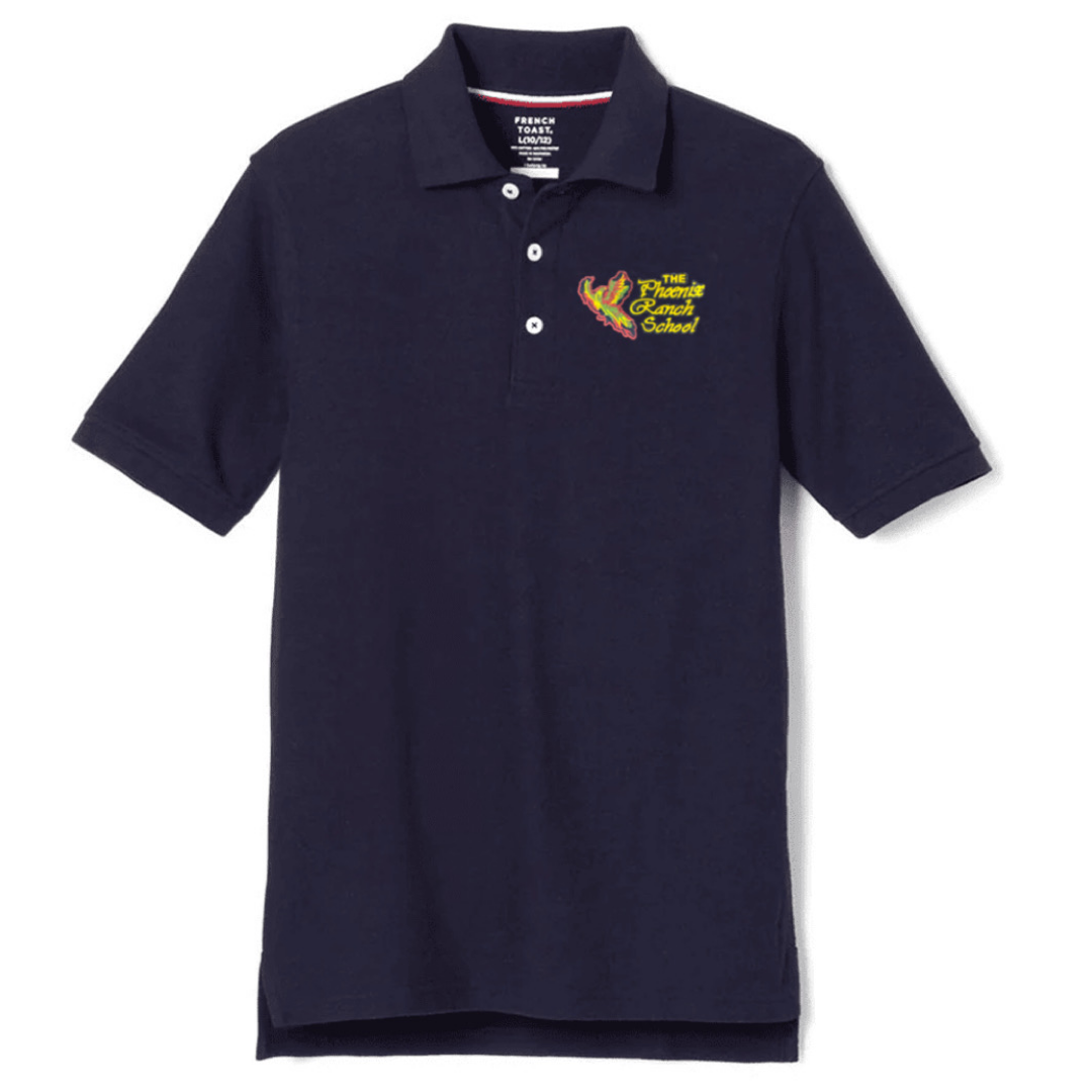 Phoenix Ranch School - Boy's Husky Short Sleeve Pique Polo