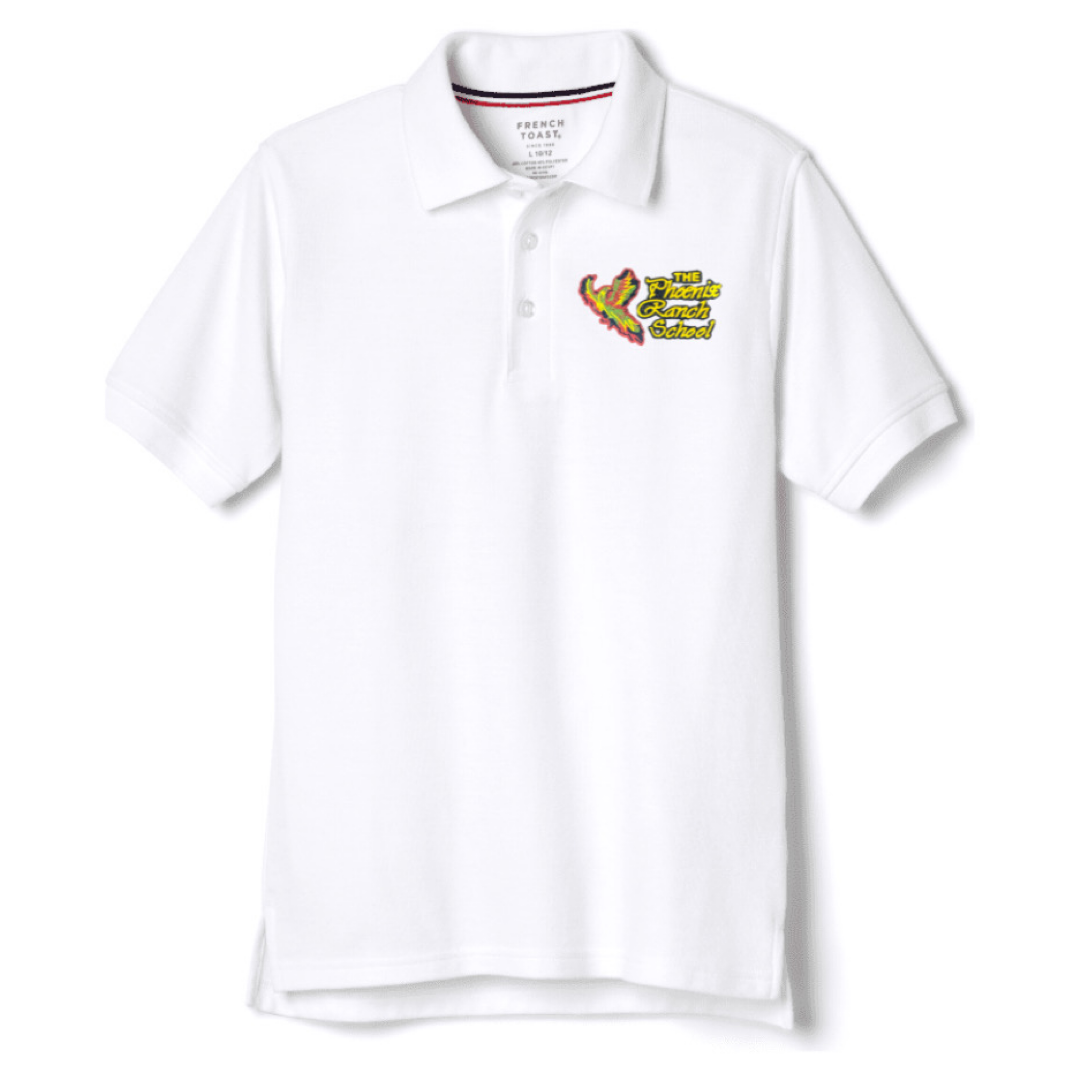 Phoenix Ranch School - Boy's Husky Short Sleeve Pique Polo